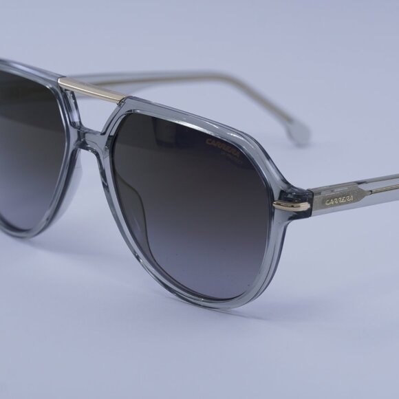 CARRERA 315/S 0KB7 FQ Sunglasses Transparent Grey Aviator Frame, Grey Lenses - Picture 9 of 11
